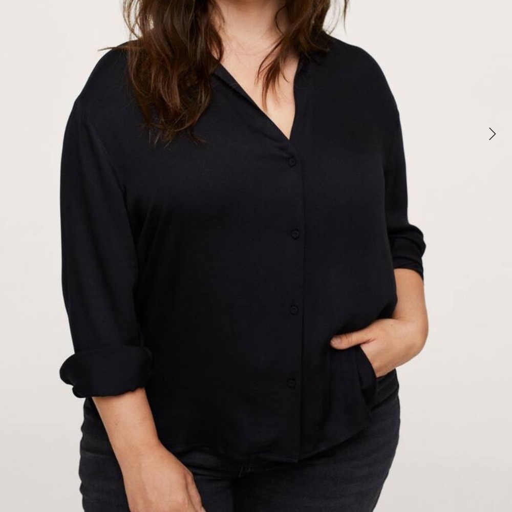 Satin finish flowy shirt